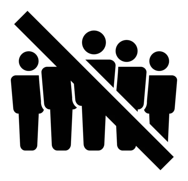 No People Crowd - Illustration d'icônes vectorielles — Image vectorielle