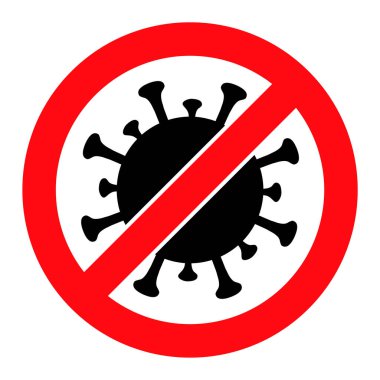 Virüsü Durdur - Vektör Simgesi İllüstrasyonu