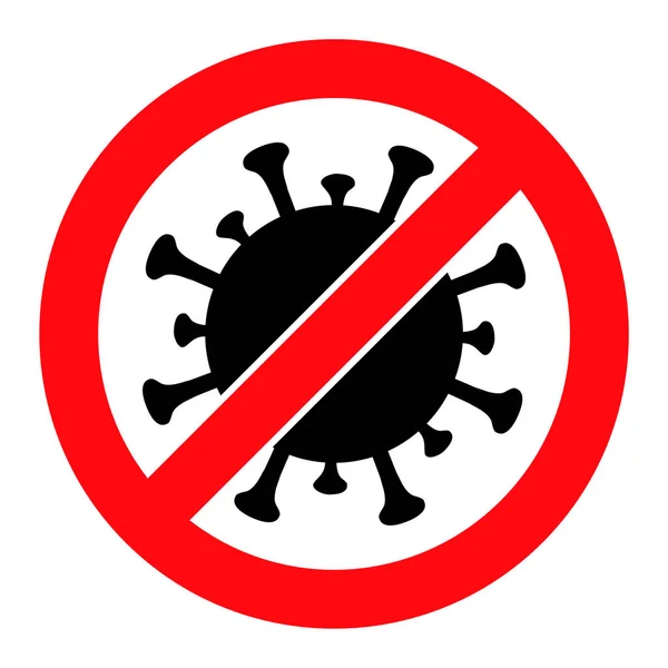 Virus stoppen - Vektor-Icon-Illustration — Stockvektor