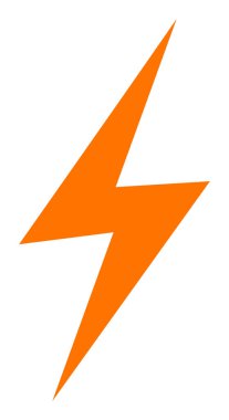 Elektrik Kıvılcımı - Vektör Simgesi İllüstrasyonu