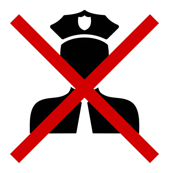 Annuler policier - Raster Icon Illustration — Photo