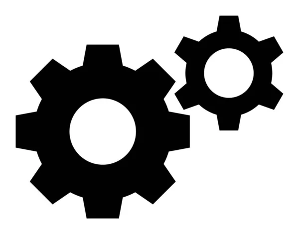 Шестерні - ілюстрація растрової ікони — стокове фото