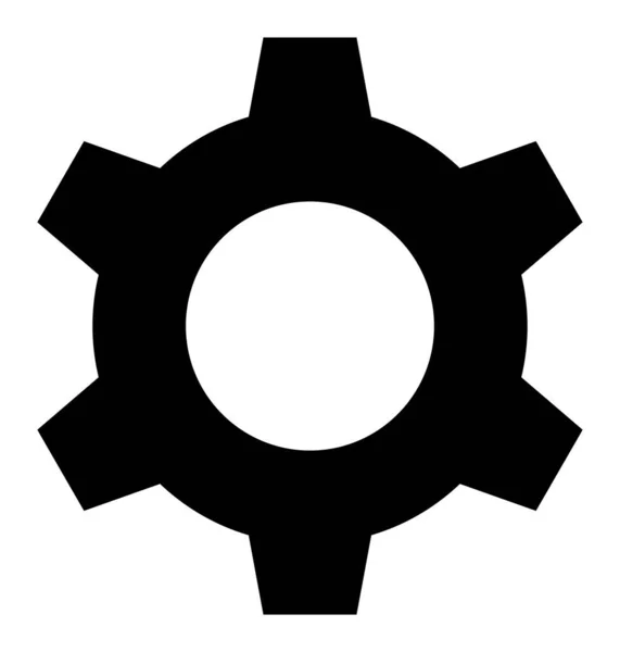 Cog - Icono vectorial Ilustración — Vector de stock