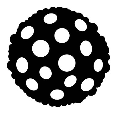 Bakteri Sporu- Raster Simgesi İllüstrasyonu