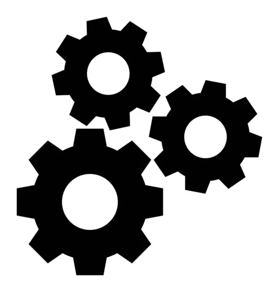 Gear Mechanism - Raster Icon Illustration — Stock Photo, Image