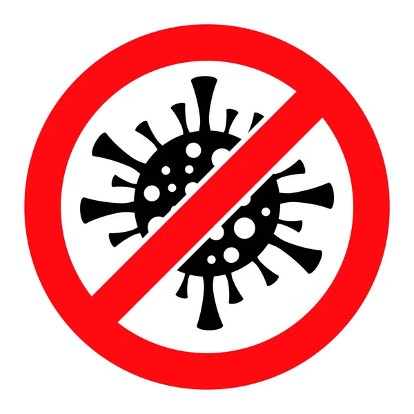 Stop Coronavirus - Raster Icon Illustration — Stock Photo, Image