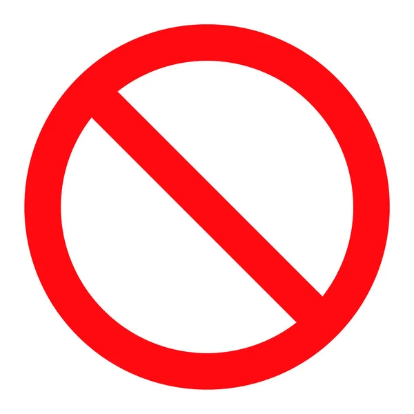 Não permitido - Raster Icon Ilustração — Fotografia de Stock