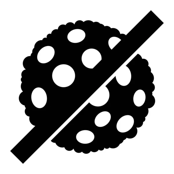 No Microbe Spore - Raster Icon Illustration — Stock Photo, Image
