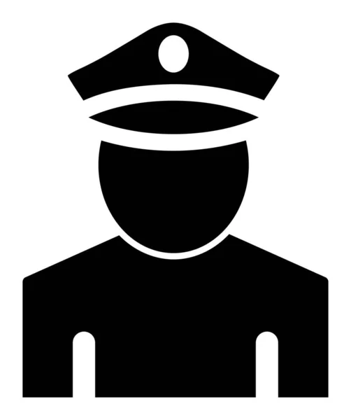 Policial - Raster Icon Ilustração — Fotografia de Stock