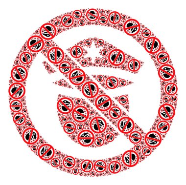 Yasak Polis Polis Malzemelerinin Polis Özyinelenmesi Mozaiği Yasaklandı