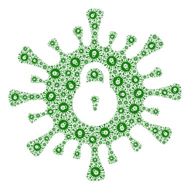 Enfeksiyon Enfeksiyon Kapatma Kolajı Enfeksiyon Kilitleme Simgeleri