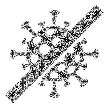 Kapsamlı Virüs Özyineleme Mozaiği Yok Virüs Simgeleri