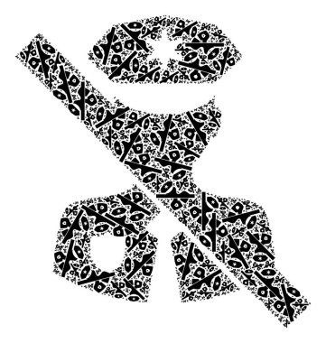 Polis Nöbeti Özyinelemesi Yok Polis Muhafız Simgeleri