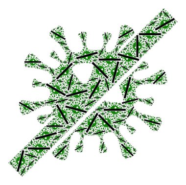 SARS Virüs Özyineleme Mozaiği Yok SARS Virüs Ögeleri