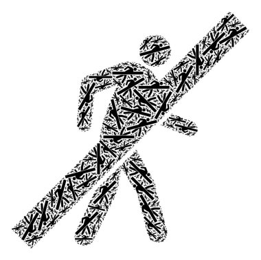 Yürüyen Adam Fraktal Kolajı Yok Yürüyen Adam Ögeleri