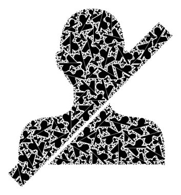 Kısıtlı Çocuk Kısıtlı Çocuk Simgeleri Kolajı