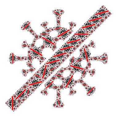 Coronavirus Fraktal Kolajını İptal Et Coronavirüs Simgeleri