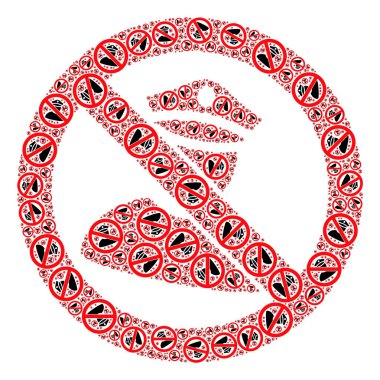 Polis Memuru Yok Simgelerinin Özyinelenen Mozaiği