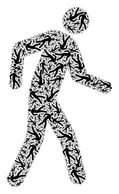 Yaya yineleme Kolajı Yaya Simgeleri