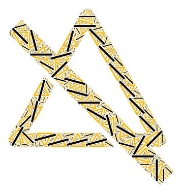 Stop Uyarı Simgelerinin Özyinelemeli Kolajını Durdur