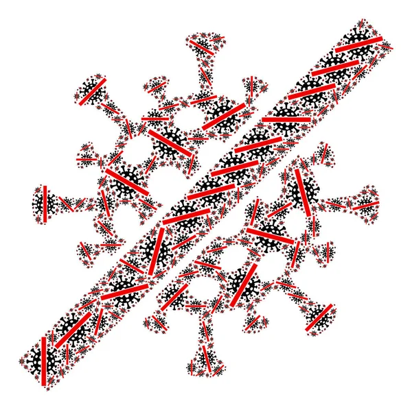 Coronavirus Fraktal Kolajını İptal Et Coronavirüs Simgeleri