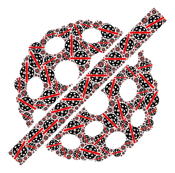 Mikrop Sporlarının Özyinelemeli Mozaiğini Kaldır Mikrop Sporu Simgelerini