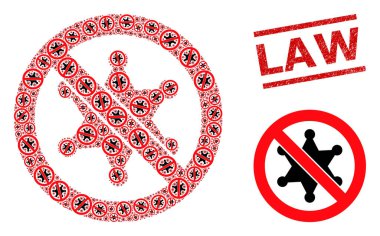 Şerif Star Mozaiğini Durdur ve Tehlike Kanunu Mührünü Durdur