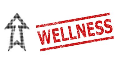 Çizilmiş Sağlık Mührü ve Yarım Tonlu Noktalı Ok