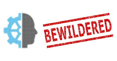 Tehlike Şaşkın Mühür Damgası ve Yarım Tonlu Noktalı Sayborg Vites