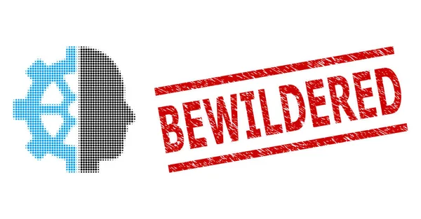 Tehlike Şaşkın Mühür Damgası ve Yarım Tonlu Noktalı Sayborg Vites