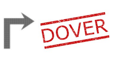 Desenli Dover Mührü ve Yarım Tonlu Noktalı Sağa Dön