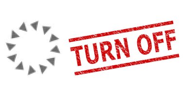 Desenli Kapalı Mühür Damgası ve Yarıtonlu Noktalı Ccw