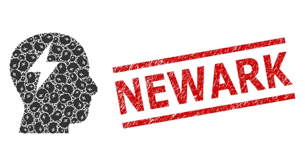 Beyin Fırtınası Özyineleme Öğeleri ve Dokulu Newark Mühür Mührü