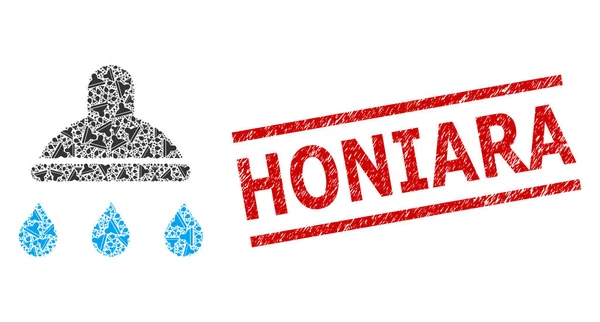 Duş Simgelerinin Fraktal Kompozisyonu ve Dokulu Honiara Damgası