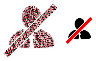 Kara Listedeki Katip Simgeleri ve Temel Simgelerin Kara Liste Kompozisyonu