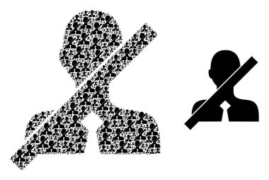 Centilmen Olmayan Eşyalar ve Temel Simge Kolajı Yok