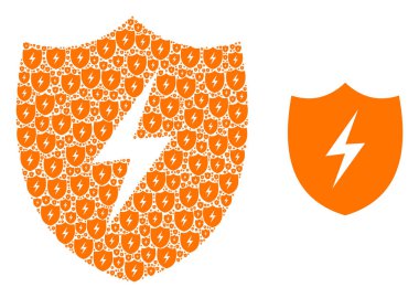 Elektrik Kalkanı Simgeleri ve Temel Simgelerin Mozaiği