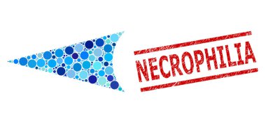 Dokulu Nekrofili Mühür Taklidi ve Yuvarlak Noktaların Sol Kolajı