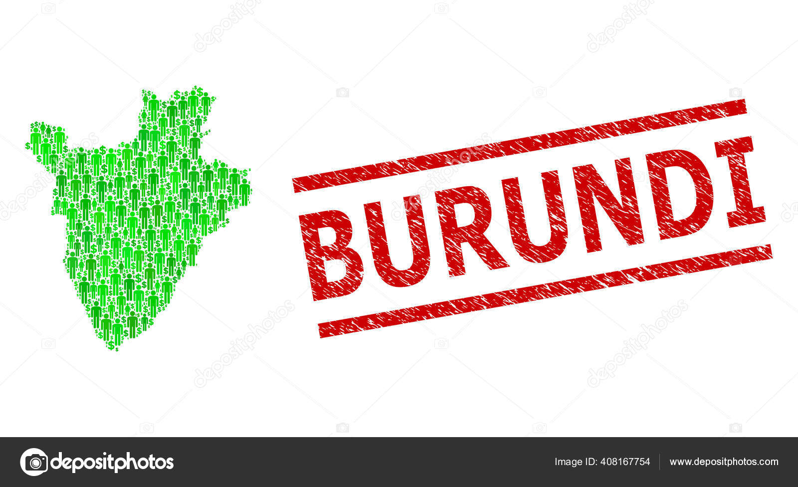 Zerkratzte Burundische Briefmarken Imitation Und Grune Menschen Und Dollar Mosaik Landkarte Von Burundi Vektorgrafik Lizenzfreie Grafiken C Anastasyastocks Gmail Com 408167754 Depositphotos