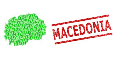 Makedonya 'yı Tehlike Mührü ve Yeşil Halkı ve Makedonya Doları Mozaik Haritasını Damgaladı