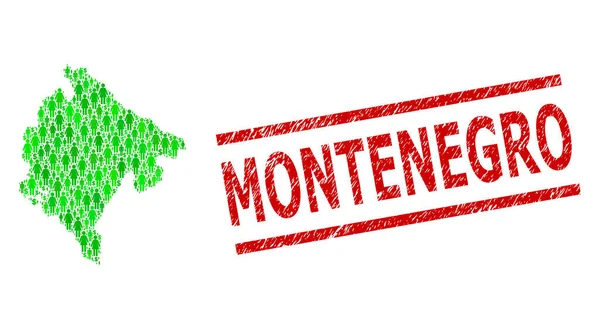 Karadağ Damgalı Mühür ve Yeşil Adamlar ve Dolar Mozaik Haritası