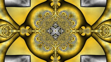 Bilgisayar 3d fraktal oluşturulan. Kapak renkli dijital tasarım. Güzel geometrik desen. Güzel doku arka plan.