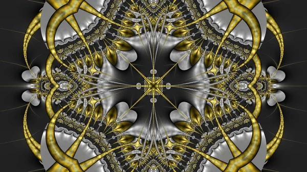 Datorgenererade Fraktal Färgglada Digitala Formgivning Omslaget Vackra Geometriska Mönster Vacker — Stockfoto