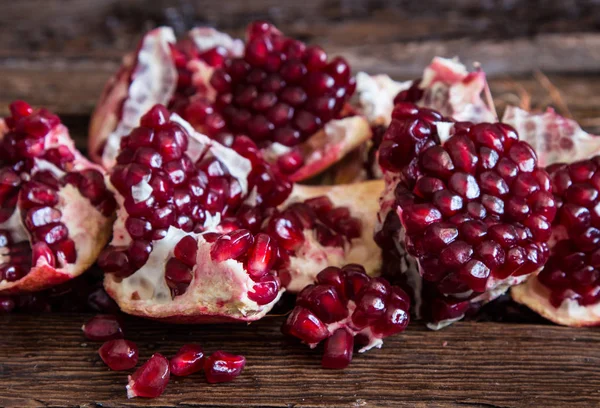 Pomegranate Vintage Wooden Background — Stock Photo, Image