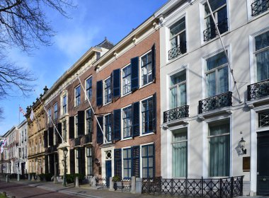 Hollanda 'nın başkenti Haag' daki tarihi binalar.