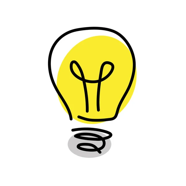 Glühbirne Ideen Konzeptvektor Eps Weißem Hintergrund — Stockvektor