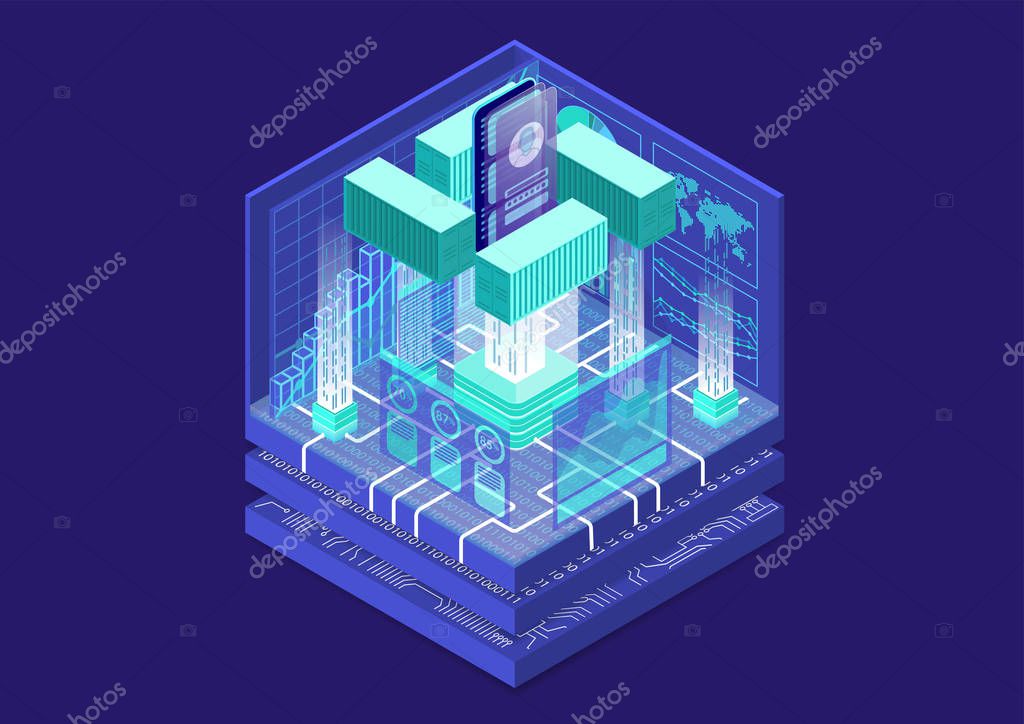 Application Containerization Modular Software 247940330 - WDRFree Vector illustration of Application Containerization Modular Software 247940330