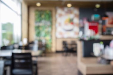 Restoranın bokeh görüntü ile arka plan bulanıklık. Arka plan