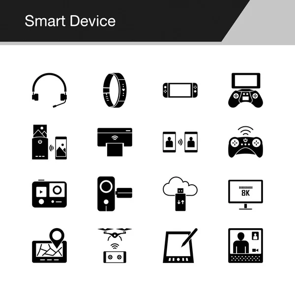 Иконки Smart Device Дизайн Презентации Графический Дизайн Мобильное Приложение Веб — стоковый вектор