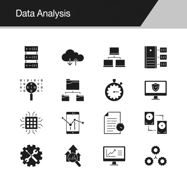 Data Analys Ikoner Design För Grafisk Design Webbdesign Mobil Applikation — Stock vektor